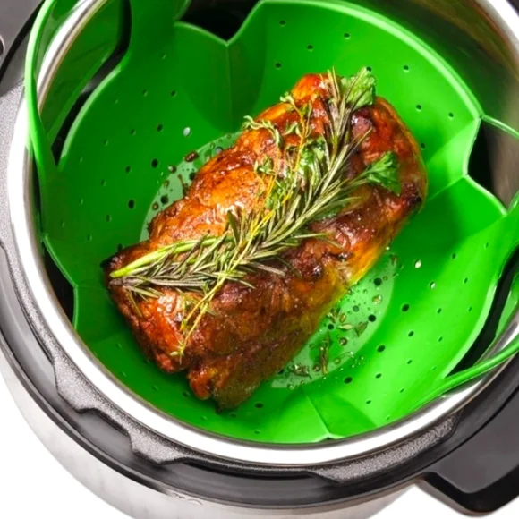 OXO SoftWorks Silicone Steamer Pressure Cooker Basket Heat Safe Silicone NWT - Picture 3 of 13